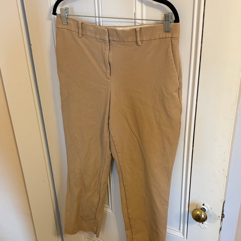 Ann Taylor Beige Curvy Dress Pants
